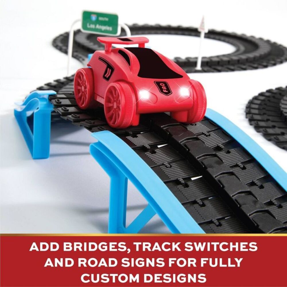FAO Schwarz -  Vehicle Playset with DIY Track Black - Picture 4 of 7